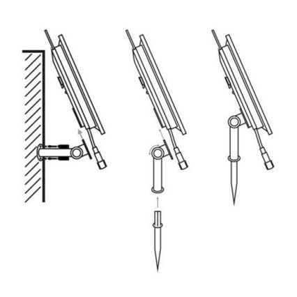 LED-Solarstreifen 3,7V 2400 mAh 5 m IP65