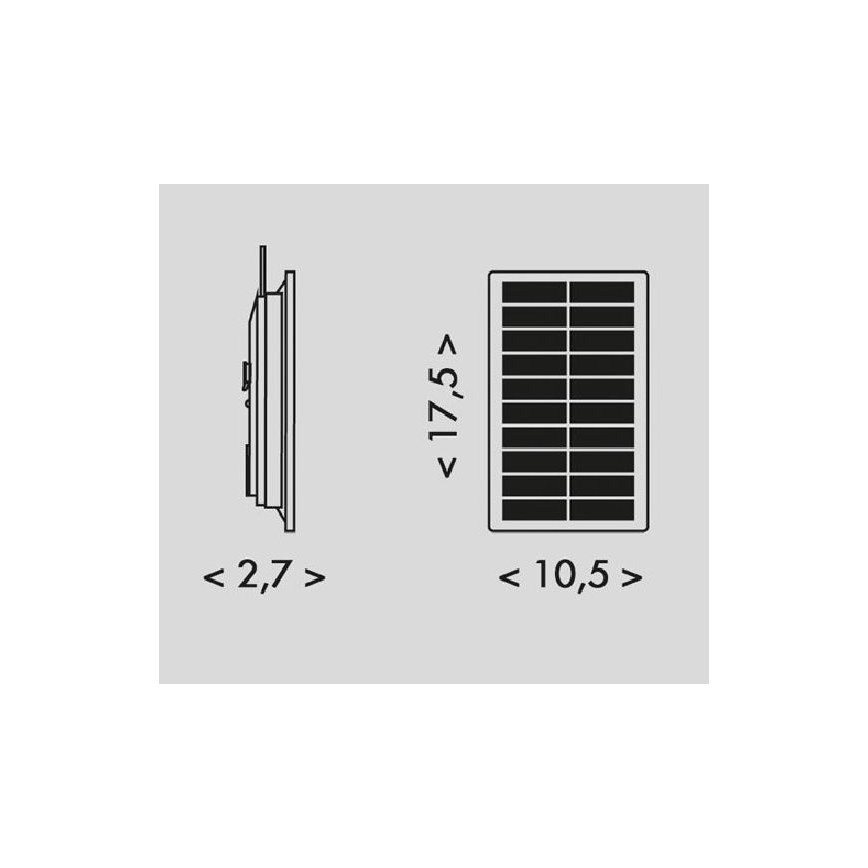 LED-Solarstreifen 3,7V 2400mAh 5m IP65
