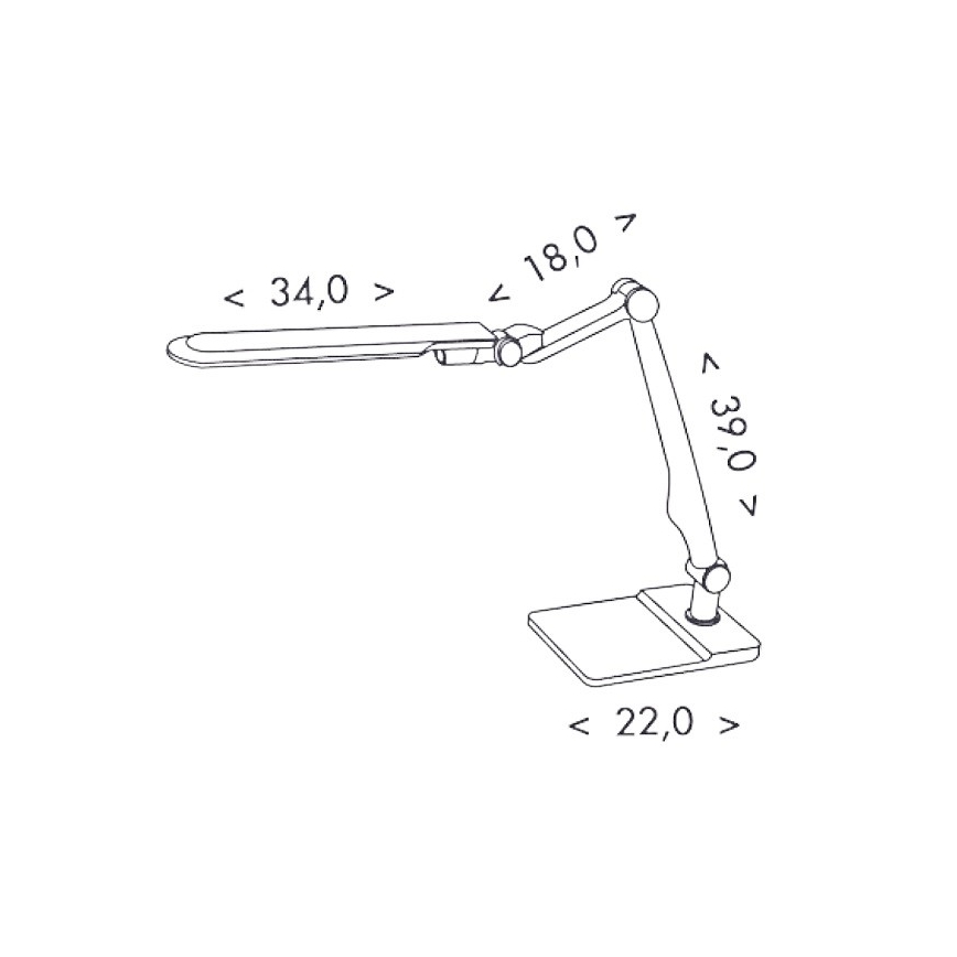 Lampada da tavolo LED dimmerabile MATRIX LED/10W/230V