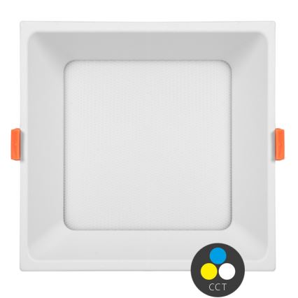 Lampada LED da incasso TONY LED/36W/230V 3000/4000/6500K 22x22 cm bianco