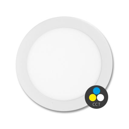 Lampada LED da incasso per bagni LADA LED/12W/230V 3000/4000/6000K diametro 17 cm IP44 bianco