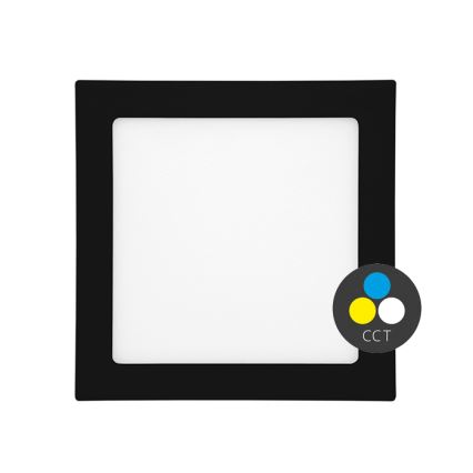 Lampada LED da incasso per bagni RAFA LED/6W/230V 3000/4000/6000K 12x12 cm IP44 nero