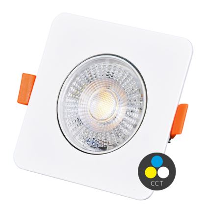 Dimmbare LED-Einbauleuchte KENT LED/3/5/7W/230V 3000/4000/6000K 9x9 cm weiß