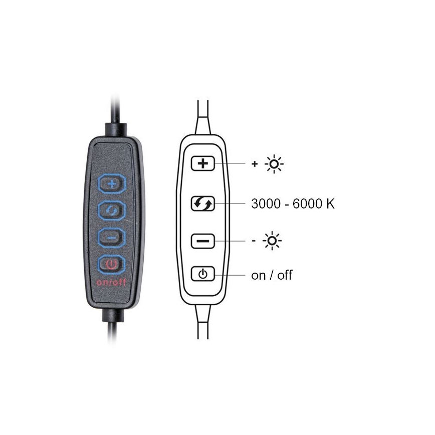 Lampada da tavolo LED dimmerabile LIPA LED/10W/230V 3000-6000K bianco