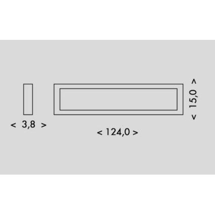 Plafoniera LED PILO LED/36W/230V 4100K 124 cm bianco