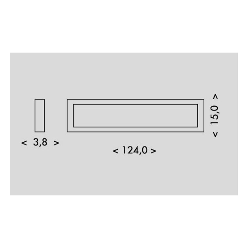 Plafoniera LED PILO LED/36W/230V 4100K 124 cm bianco