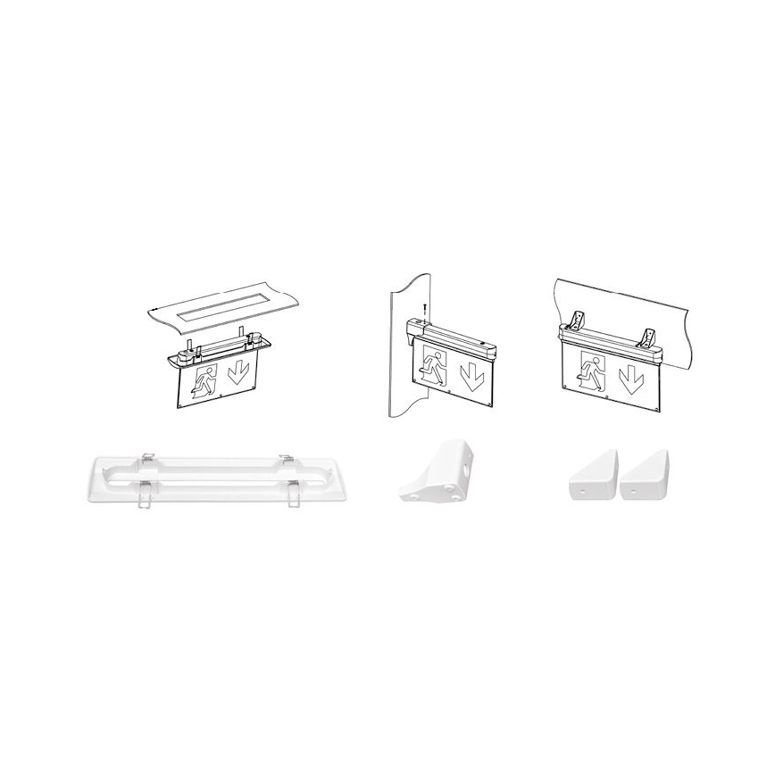 LED-Notleuchte ALPHA LED/2,7W/230V 6000K 800 mAh
