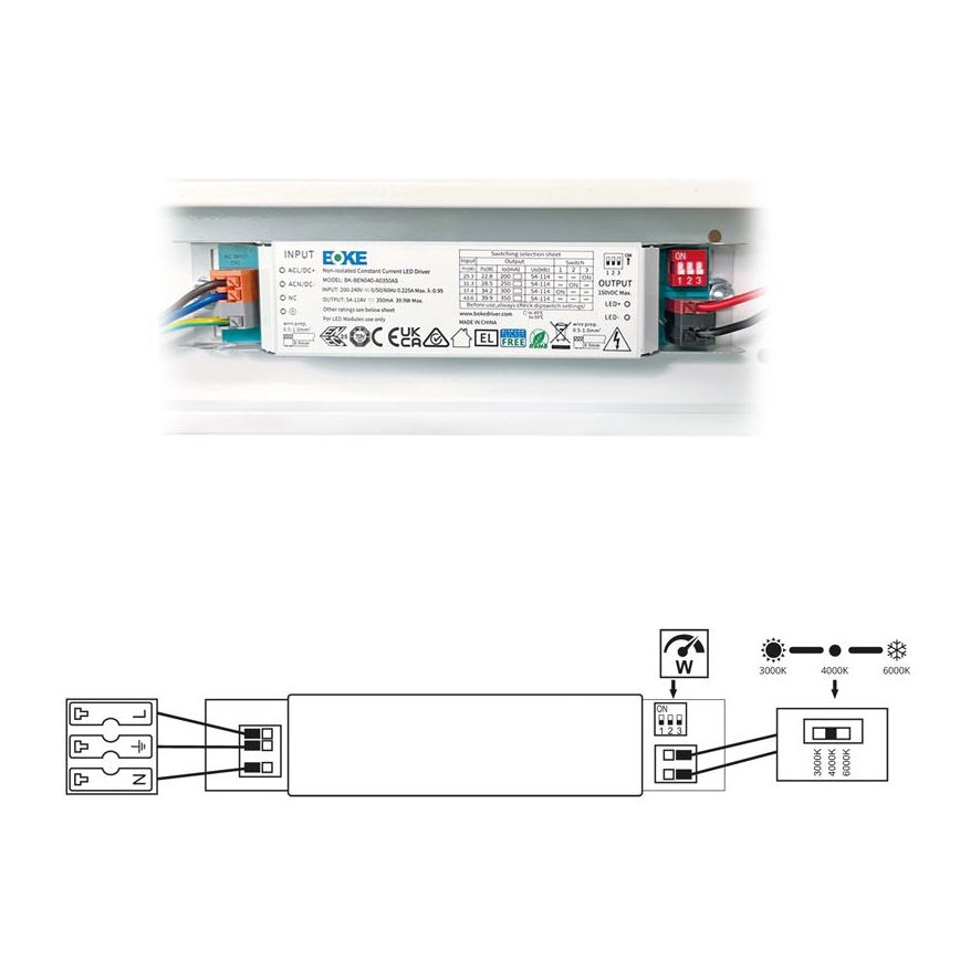 LED Lampada fluorescente VELO LED/11/15/20W/230V 3000/4000/6000K 60 cm bianco