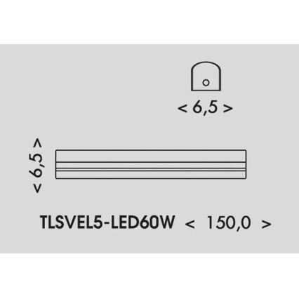 LED Lampada fluorescente VELO LED/36/48/60W/230V 3000/4000/6000K 150 cm bianco