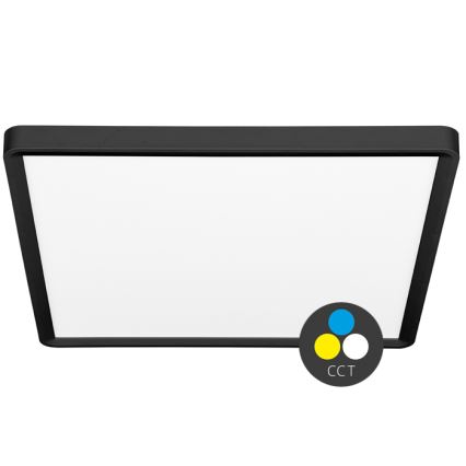 Plafoniera LED TERY LED/40W/230V 3000/4000/6000K 50x50 cm IP40 nero