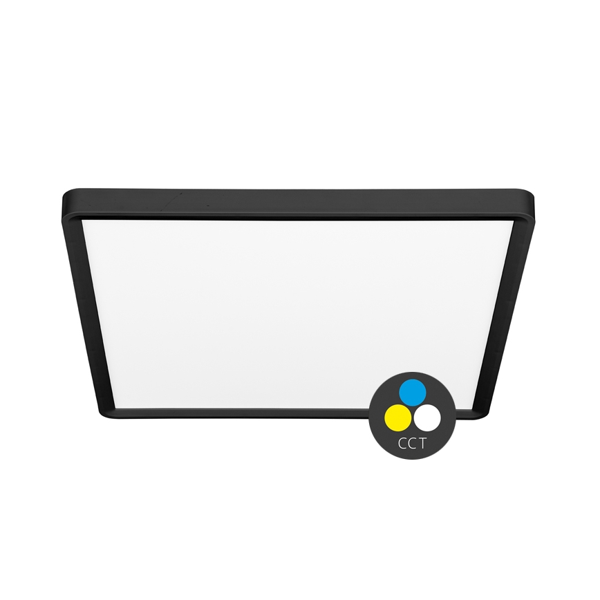 Plafoniera LED TERY LED/40W/230V 3000/4000/6000K 50x50 cm IP40 nero