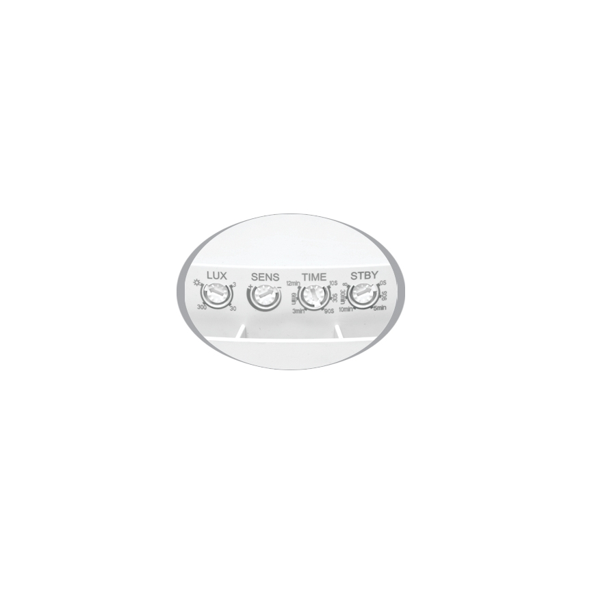Ecolite WHST707-LED/HF - Plafonnier extérieur LED avec détecteur MOVA LED/16W/230V IP54