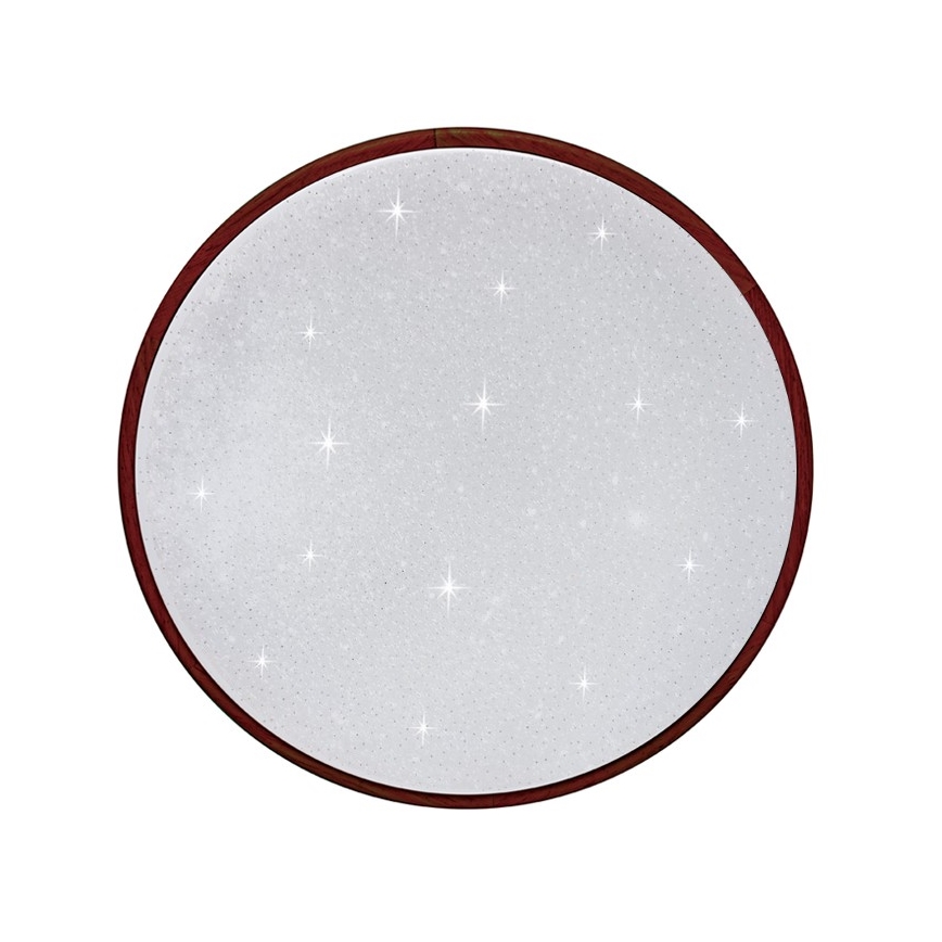 Dimmbare LED-Deckenleuchte LENA LED/60W/230V 3000-6500K Eiche + Fernbedienung