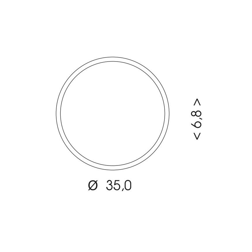 Plafonnier extérieur MARTIN LED/25W/230V 3000/4000K d. 35 cm IP65 blanc