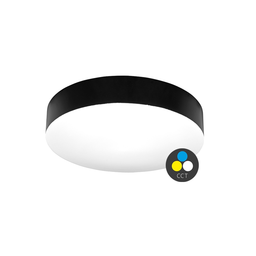 Plafoniera LED da bagno MAKARON LED/24W/230V 3000/4000/6000K diametro 30 cm IP44 nero