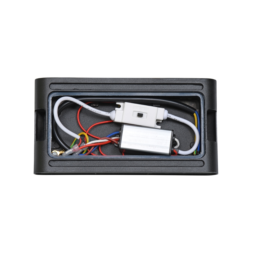 Applique a LED da esterno BRICK 2xLED/6W/230V 3000/4000/6500K IP65 nero