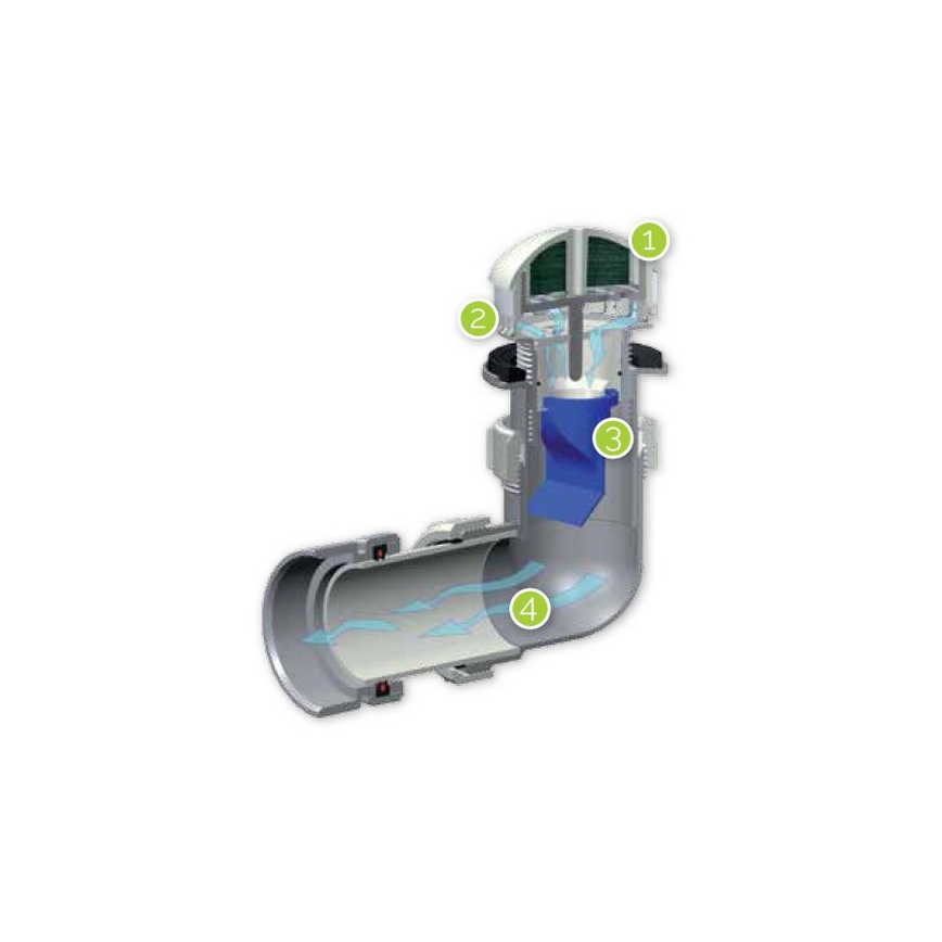 EcoStep 30011 - Urinale senza acqua P1.1 ceramica/bianco