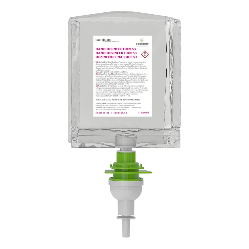 EcoStep 50170 - Disinfettante schiumogeno senza alcol S3/S2 1000 ml