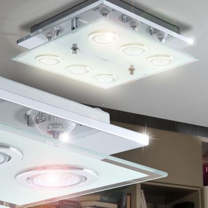 EGLO 13551 - plafonnier LED CABO 6xGU10/3W/230V