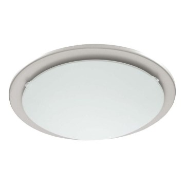 Eglo 181325 - Deckenleuchte ICEBERG 1xE27/60W/230V Ø 29 cm matt-chrom
