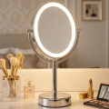 Eglo 201598 - Specchio cosmetico con retroilluminazione a LED LED/4W/4xAA IP65 cromo lucido