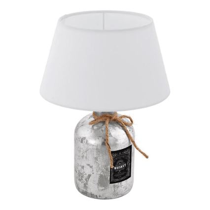 Eglo 202115 - Tischlampe MOJADA 1xE27/40W/230V weiß