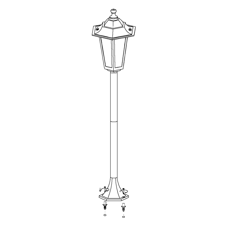 EGLO - Lampada da esterno 1xE27/60W/230V