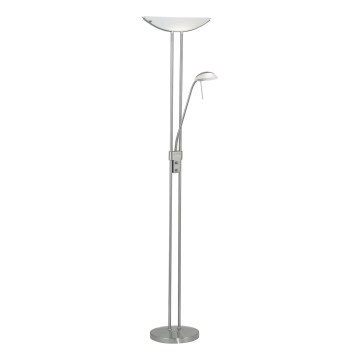 Eglo 25869 - Lampadaire à intensité variable BAYA 1xR7s/230W/230V + 1xG9/33W chrome mat