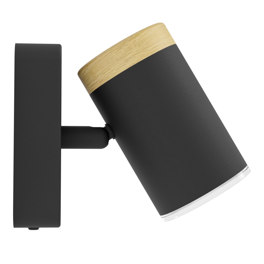 Eglo - Faretto da parete per bagno 1xGU10/3W/230V IP44 nero/beige