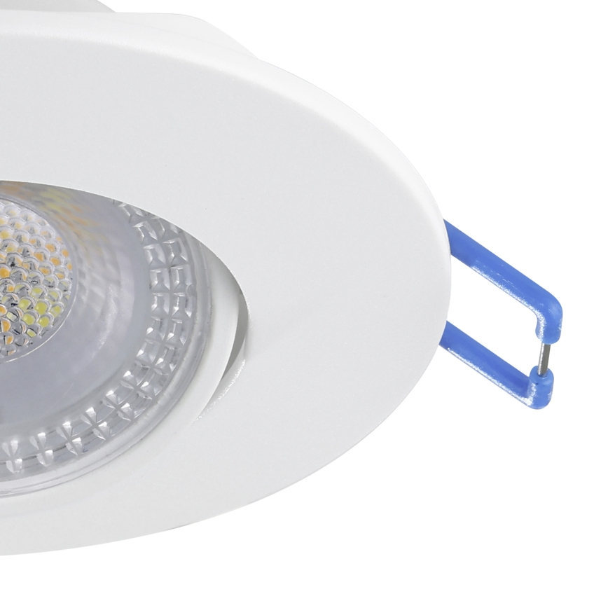 Eglo - Lot de 7 spots encastrables LED/4,9W/230V 2700/4000/6500K Ø 9 cm blancs