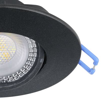 Eglo - Lot de 3 spots encastrés LED/4,9W/230V 2700/4000/6500K Ø 9 cm noir