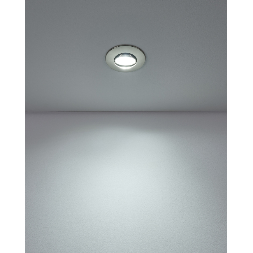 Eglo - Confezione da 5 faretti da incasso LED/4,9W/230V 2700/4000/6500K Ø 9 cm cromo opaco