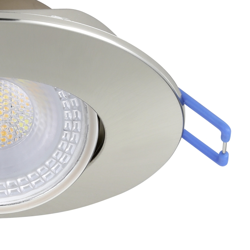 Eglo - Confezione da 5 faretti da incasso LED/4,9W/230V 2700/4000/6500K Ø 9 cm cromo opaco