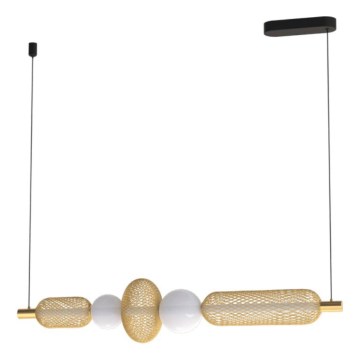 Eglo 300478 - CEGLIE dimmbare LED-Hängeleuchte an Seil LED/20W/230V 2200-6500K goldfarben + Fernbedienung