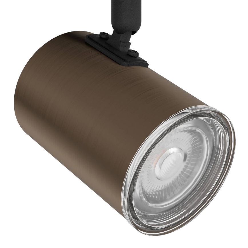 Eglo - Spot de salle de bains 2xGU10/5W/230V IP44 noir/marron