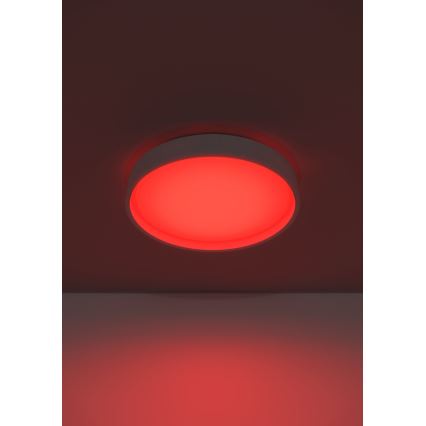 Eglo 300686 - Plafoniera dimmerabile LED RGBW MASSIGNANO-Z LED/18,5W/230V 2700-6500K Ø 40 cm bianco + telecomando