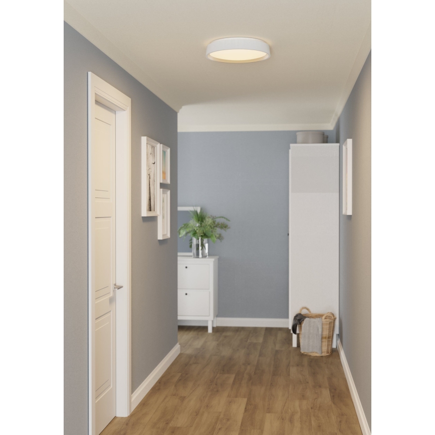 Eglo 300686 - Plafonnier LED RGBW dimmable MASSIGNANO-Z LED/18,5W/230V 2700-6500K Ø 40 cm blanc + télécommande