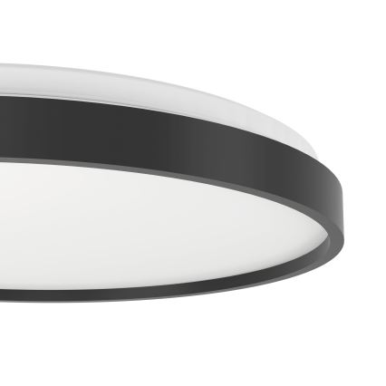 Eglo 300692 - LED RGBW Plafoniera dimmerabile MOZONCILLO-Z LED/28,3W/230V 2700-6500K Ø 48,4 cm nera + telecomando