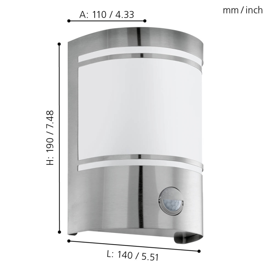 Eglo - Luminaire extérieur 1xE27/40W IP44