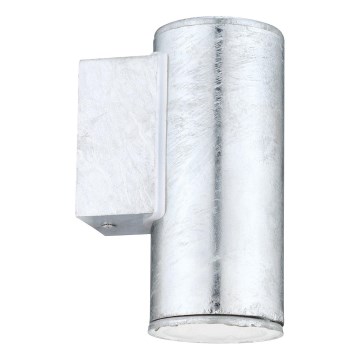 Eglo 30908 - Lampada da parete LED per esterni RIGA 1xGU10/2,8W/230V IP44 argento