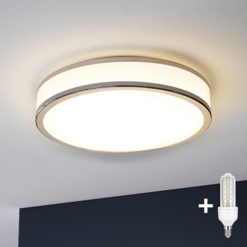 Eglo 31025 - Plafonnier LED de salle de bains PALERMO 1xE14/40W/230V IP44