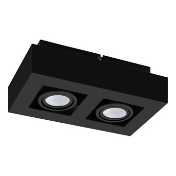 Eglo 31063 - LED-Deckenspot MENDOZA 2×LED / 4,7 W / 230 V / 3000 K, schwarz