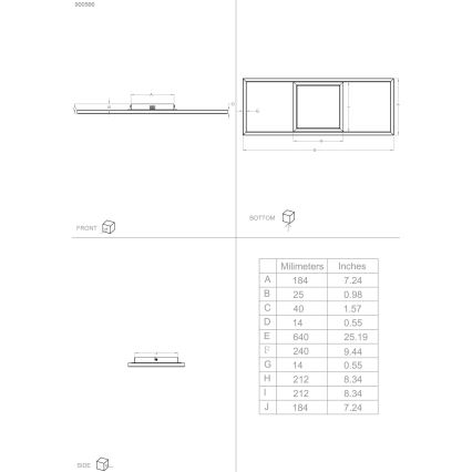 Eglo 31431 - Dimmbare LED-RGBW-Deckenleuchte CALAGRANO-Z LED/21W/230V 3000-6500K schwarz