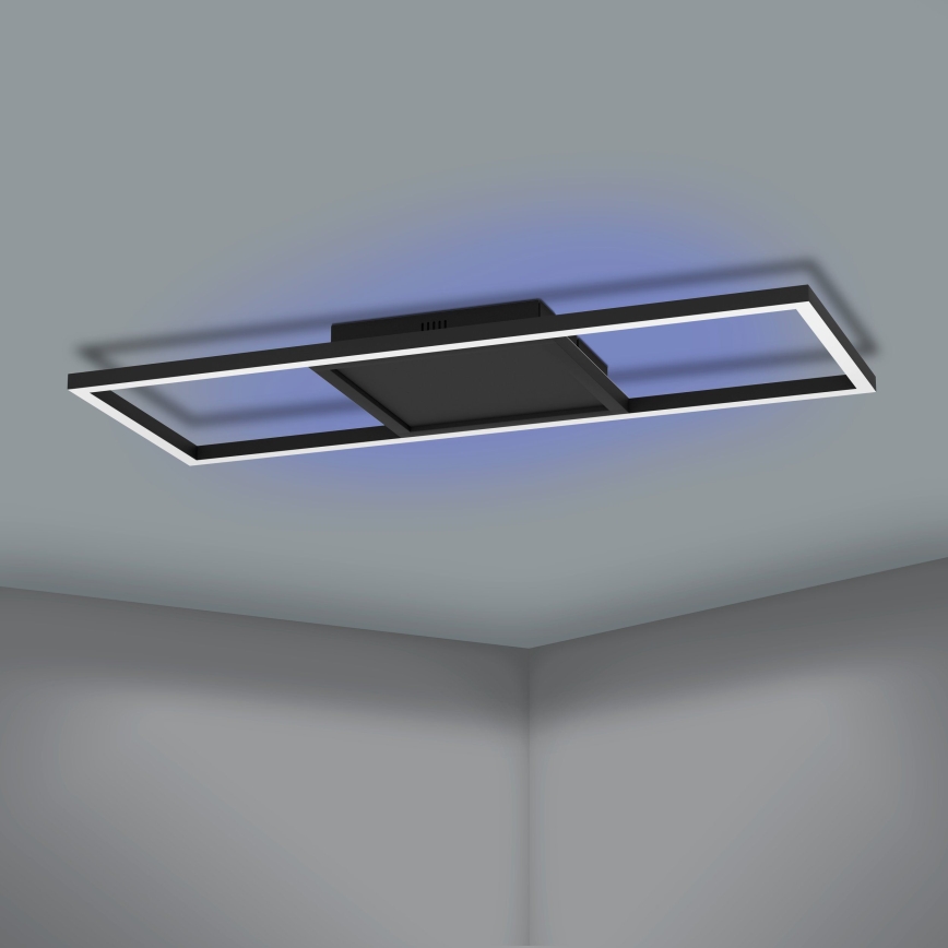 Eglo 31431 - Plafoniera dimmerabile RGBW CALAGRANO-Z LED/21W/230V 3000-6500K nero