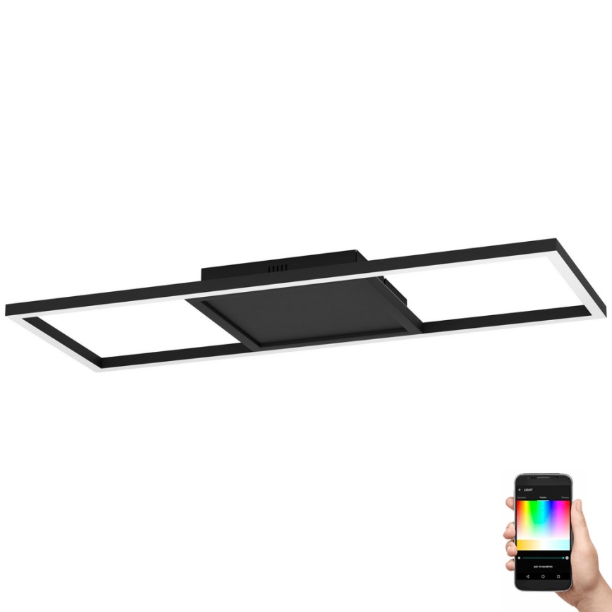 Eglo 31431 - Plafoniera dimmerabile RGBW CALAGRANO-Z LED/21W/230V 3000-6500K nero
