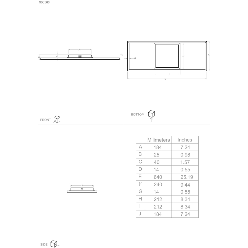 Eglo 31431 - Plafoniera dimmerabile RGBW CALAGRANO-Z LED/21W/230V 3000-6500K nero