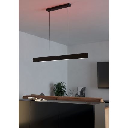Eglo 31433 - LED RGBW Lampadario dimmerabile a sospensione con filo ANDREAS-Z LED/38W/230V 2700-6500K nero
