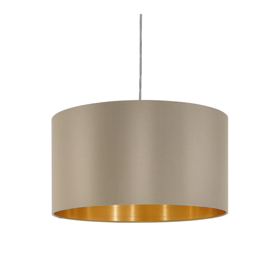 Eglo - Hängeleuchte 1xE27/60W/230V taupe