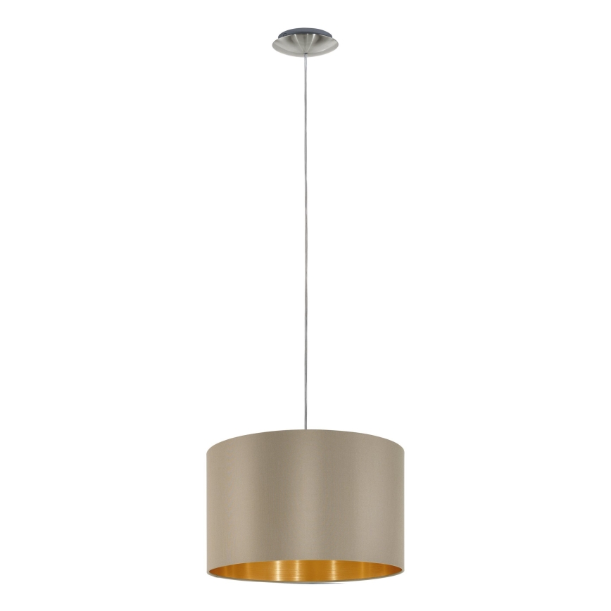 Eglo - Suspension filaire 1xE27/60W/230V taupe