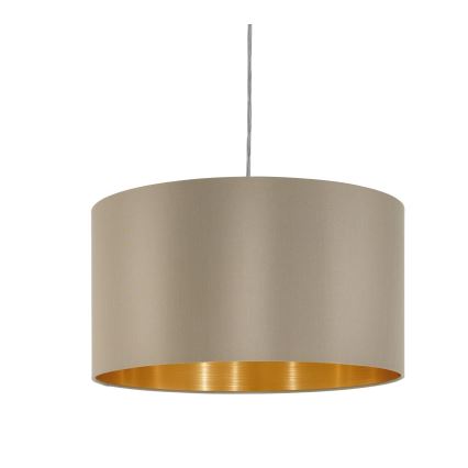 Eglo - Suspension filaire 1xE27/60W/230V taupe